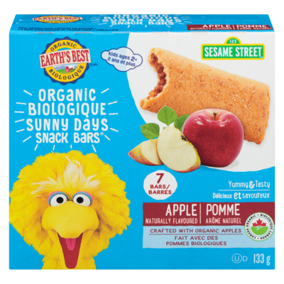 Earth's Best Sunny Days Snack Bars Organic Apple 133 g, $3.75/100g