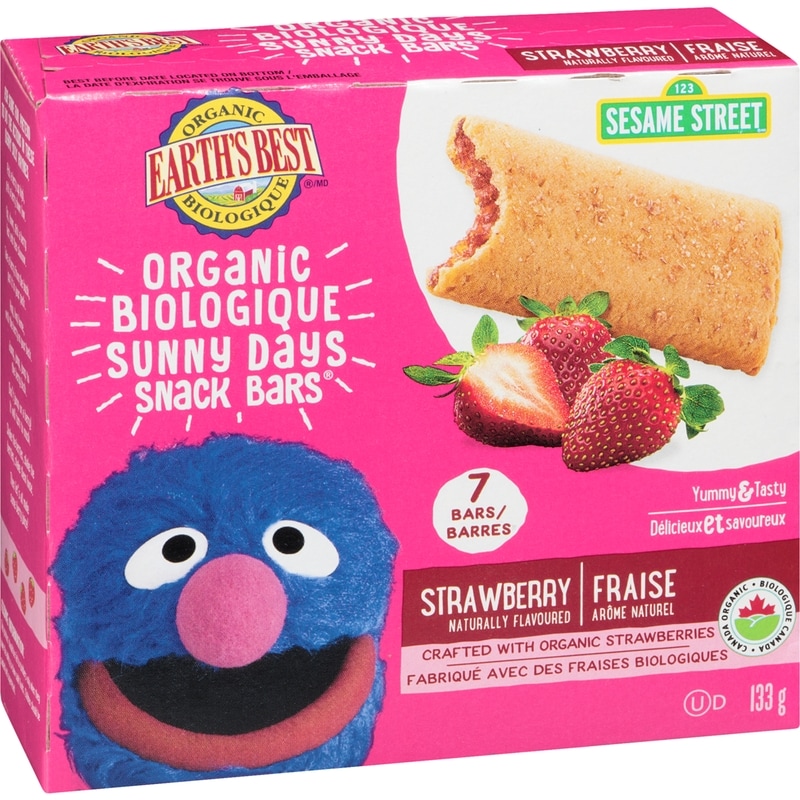 Sunny Days Snack Bars Organic Strawberry