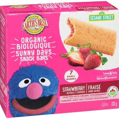 Sunny days snack bars fraise biologique