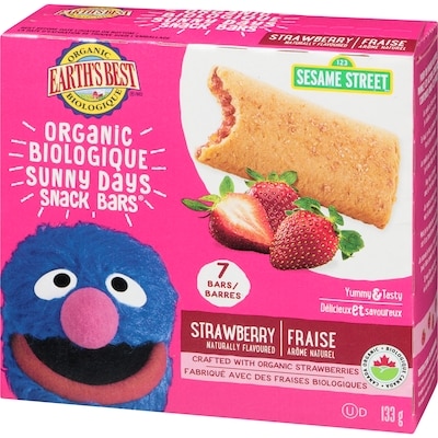 Sunny days snack bars fraise biologique