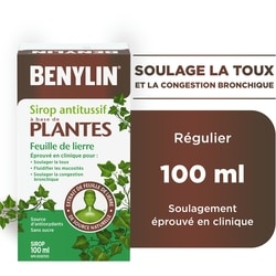 Benylin Sirop antitussif à base de plantes, Feuille de lierre 100 ml, 10,34 $/100ml