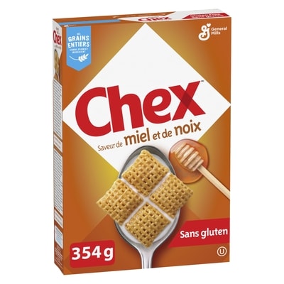 General Mills Chex Céréales saveur de miel et de noix 354 g, 1,27 $/100g