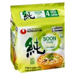 Nong Shim Soon Veggie Noodle Soup Noodles With Soup Mix Gourmet