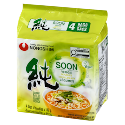 Nong Shim Soon Veggie Noodle Soup Noodles With Soup Mix Gourmet
