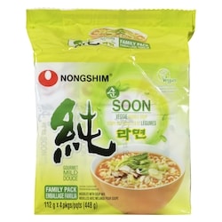Nong Shim Soon Veggie Noodle Soup Noodles With Soup Mix Gourmet