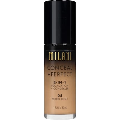 Milani Conceal + perfect fond de teint 2-en-1 + cache-cernes 05 beige chaud 1 ea, 15,99 $/1ch