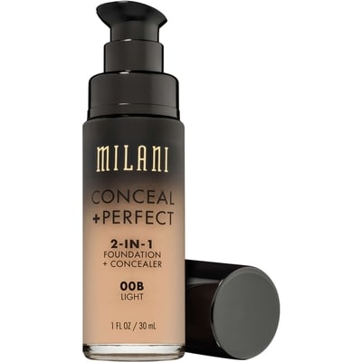 Milani Fond de teint + cache-cernes tout-en-un cache + améliore 00b clair 1 ea, 15,99 $/1ch
