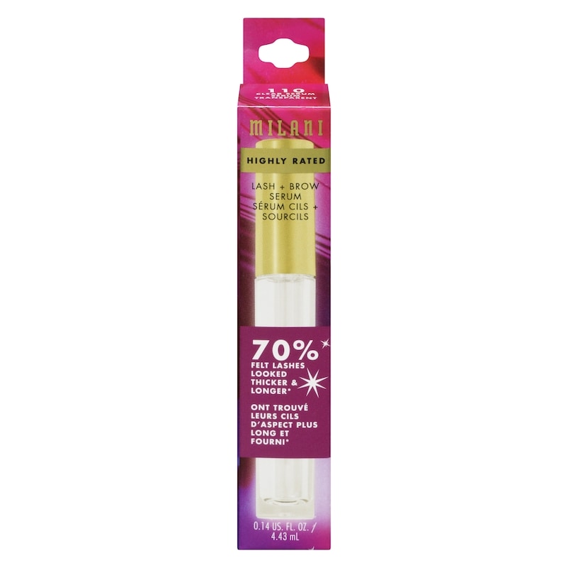 Milani Highly Rated Lash + Brow Serum 110 Clear Serum - 1 ea