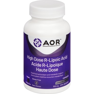 AOR High Dose R-Lipoic Acid 300 Mg 60 ea, $1.03/1ea