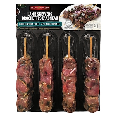 Marcangelo Lamb Skewers, Middle Eastern Style 240 g, $4.58/100g
