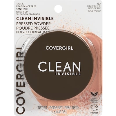 Cover Girl Clean Invisible Pressed Powder, Lightweight, Breathable, Vegan Formula, Talc- And Fragrance-Free Light Beige - 133 11 g, $122.64/100g
