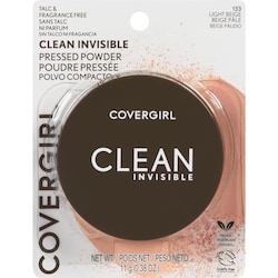 CoverGirl Clean invisible poudre pressée légère, respirante, formule végétalienne, sans talc ni parfum light beige - 133 11 g, 122,64 $/100g