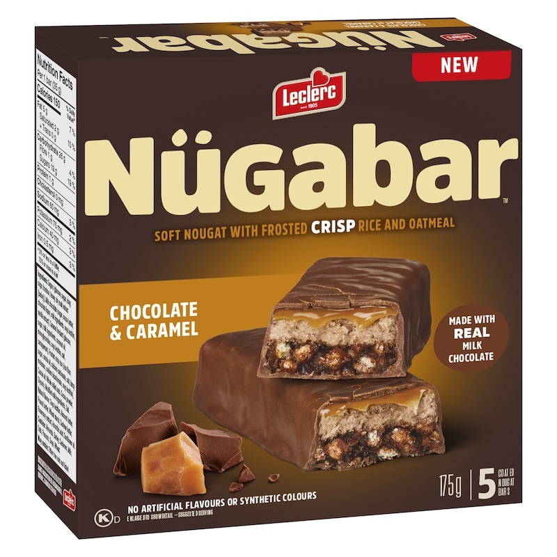 Nügabar Coated Nougat Bars Chocolate & Caramel
