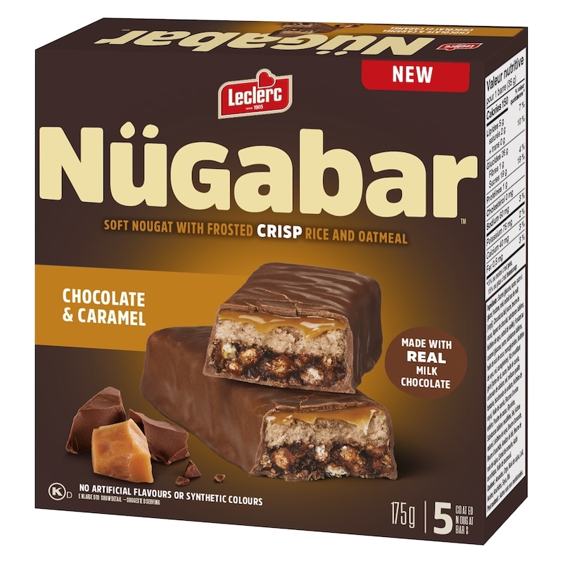 Nügabar Coated Nougat Bars Chocolate & Caramel