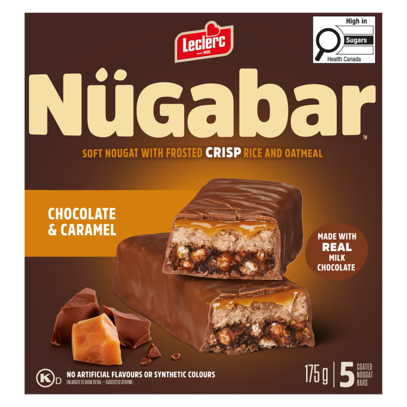 Nügabar Coated Nougat Bars Chocolate & Caramel