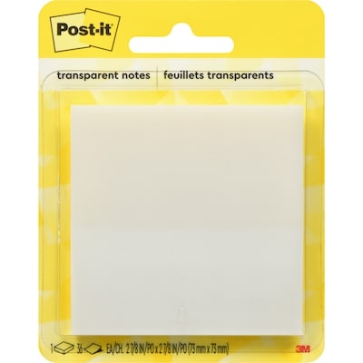 Post it Transparent Notes 73 Mm X 73 Mm 1 ea, $5.00/1ea