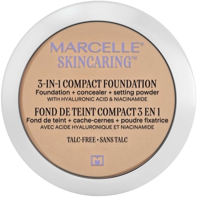 Marcelle Skincaring 3-In-1 Compact Foundation + Concealer + Setting Powder With Hyaluronic Acid Classic Ivory 8.5 g, $258.71/100g
