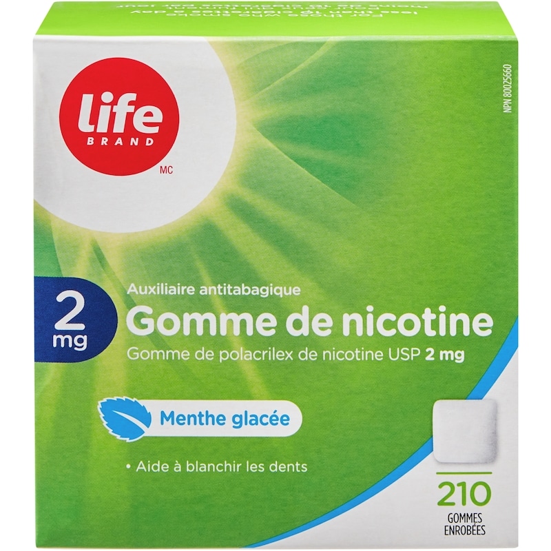 Nicotine Gum 2 mg, Ice Mint
