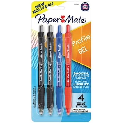 Papermate Gel Pen, 4-Count 1 ea, $6.50/1ea