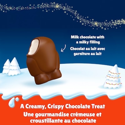 MINI FRIENDS, Milk Chocolate with a Milky Filling, Christmas Chocolate Confection for Sharing or Perfect Stocking Stuffer