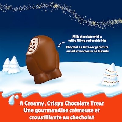 MINI FRIENDS, Milk Chocolate with a Milky Filling and Cookie Bits, Christmas Chocolate Confection for Sharing or Perfect Stocking Stuffer