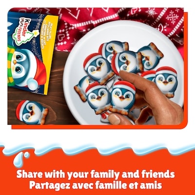MINI FRIENDS, Milk Chocolate with a Milky Filling and Cookie Bits, Christmas Chocolate Confection for Sharing or Perfect Stocking Stuffer