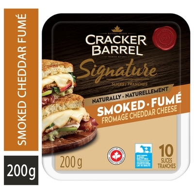 Cracker Barrel Signature Smoked Cheddar Cheese 200 g, $2.39/100g