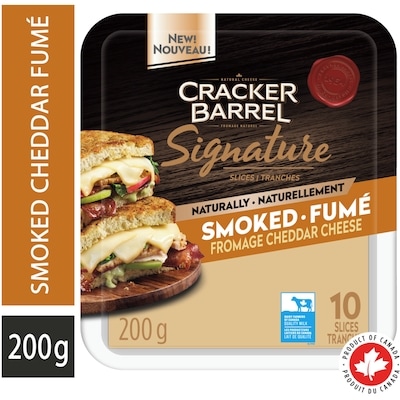 Cracker Barrel Fromage Cheddar Fumé Signature 200 g, 3,00 $/100g