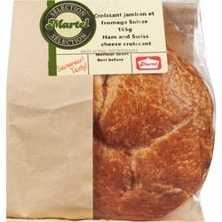Martel Ham And Swiss Cheese Croissant 155 g, $3.87/100g