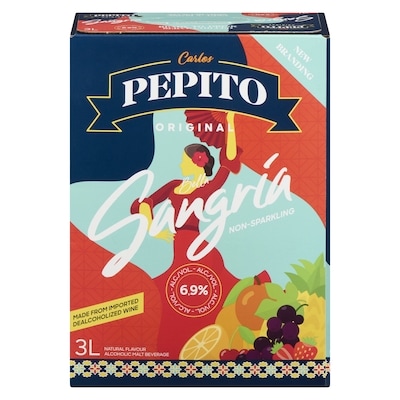 Pepito Alcoholic Malt Beverage Bella Sangria Original Non-Sparkling Limited Edition (ID required at pick-up) 3000 ml, $0.57/100ml