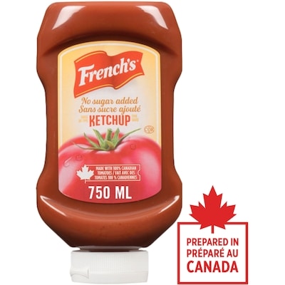 French’s Ketchup Sans Sucre Ajouté 750 ml, 0,87 $/100ml