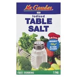 Mr Goudas Table Salt Iodized - 1 kg | Zehrs