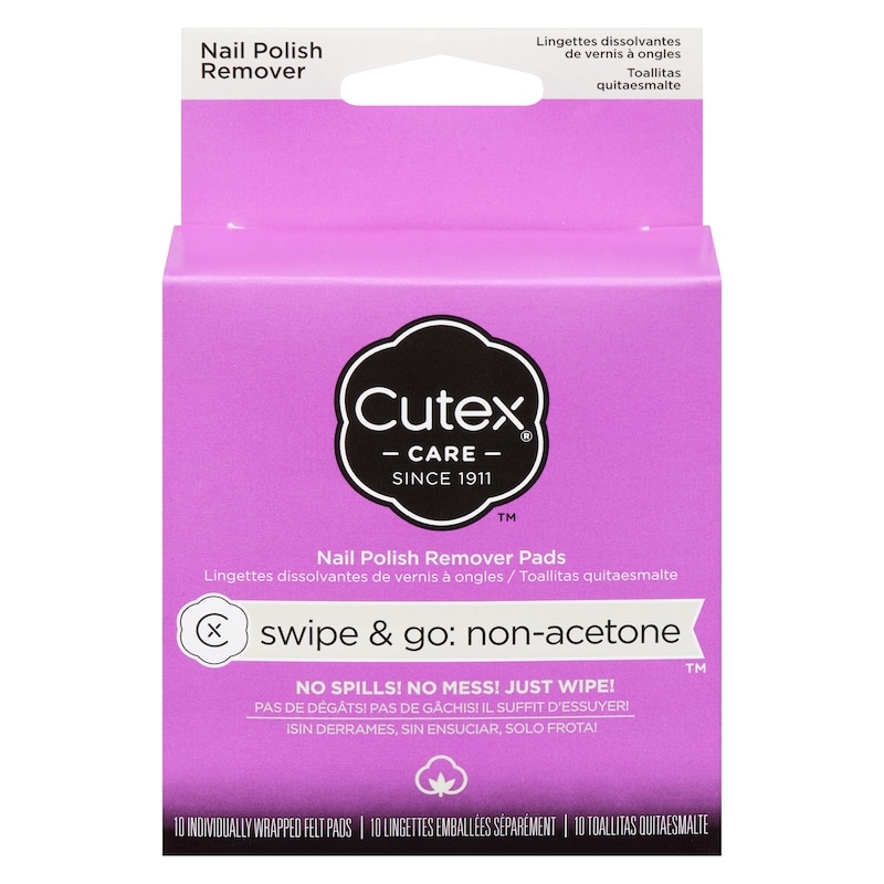 Nail Polish Remover Pads Swipe & Go: Non-Acetone