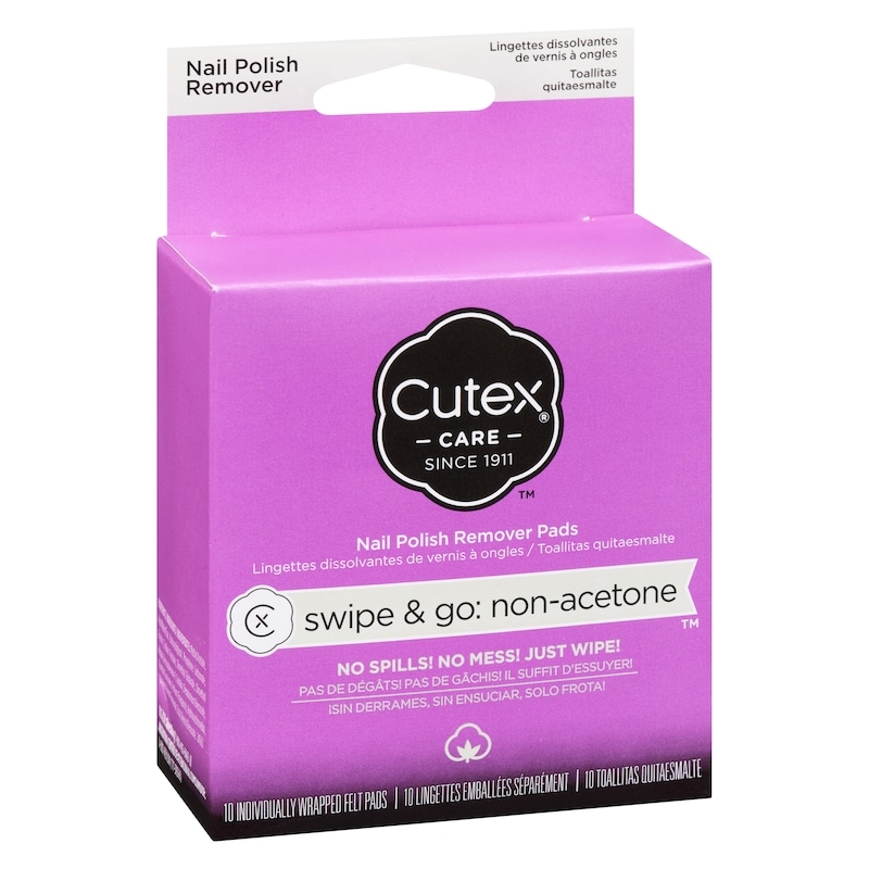Nail Polish Remover Pads Swipe & Go: Non-Acetone