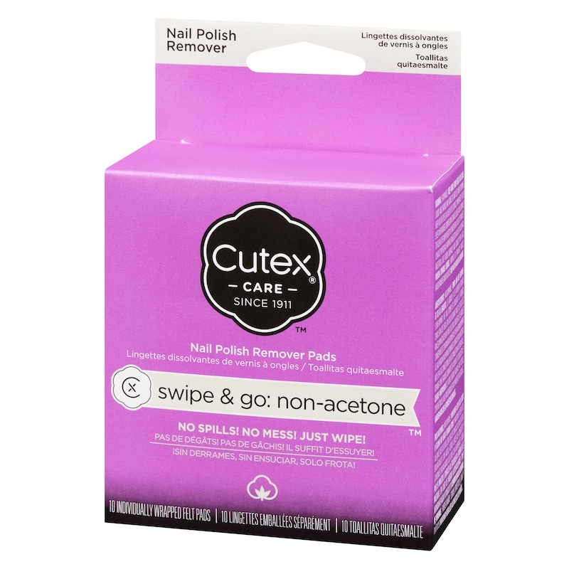 Nail Polish Remover Pads Swipe & Go: Non-Acetone
