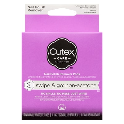 Nail Polish Remover Pads Swipe & Go: Non-Acetone