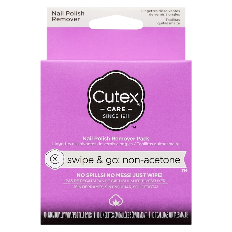 Nail Polish Remover Pads Swipe & Go: Non-Acetone