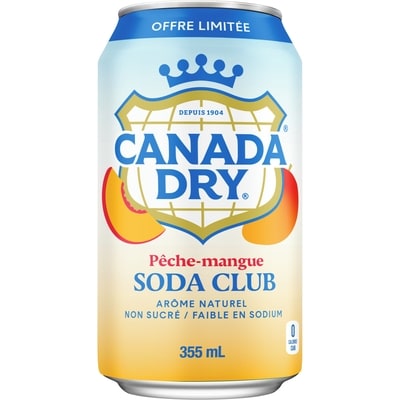 Canada Dry Soda club pêche-mangue paquet de 12 12x355.0 ml, 0,20 $/100ml