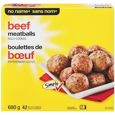 Sans Nom Boulettes de bœuf 680 g, 1,62 $/100g