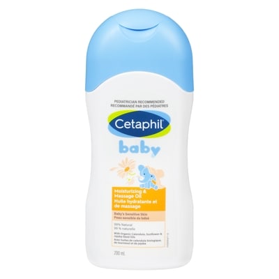 Cetaphil Baby Moisturizing & Massage Oil With Organic Calendula Body 200 ml, $4.80/100ml