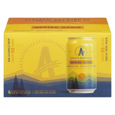 Athletic Brewing Company Upside Dawn sans alcool 6x355.0 ml, 0,59Â $/100ml