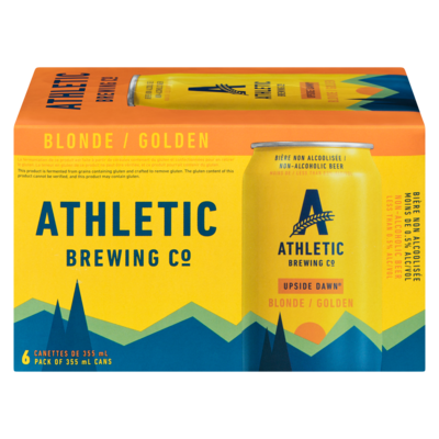 Athletic Brewing Company Upside Dawn sans alcool 6x355.0 ml, 0,66 $/100ml