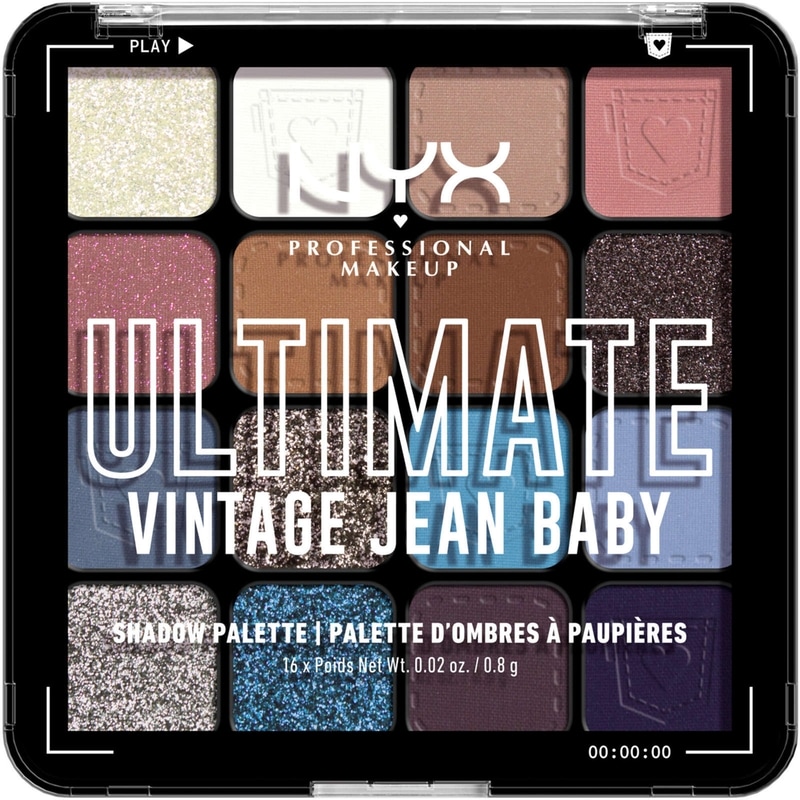 16-Shade Eyeshadow Palette, Vintage Jean Baby
