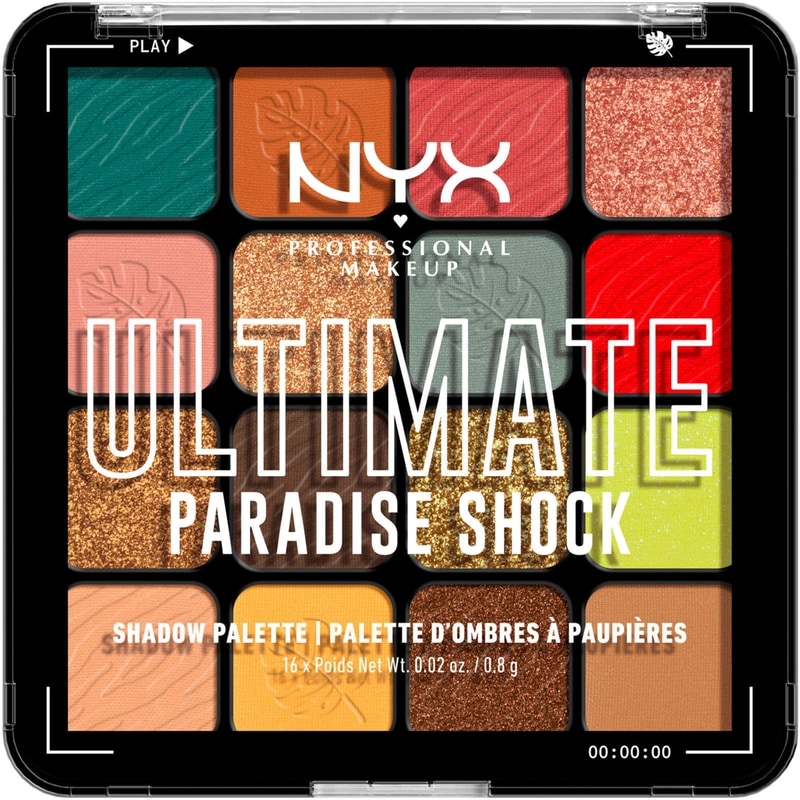 16-Shade Eyeshadow Palette, Paradise Shock