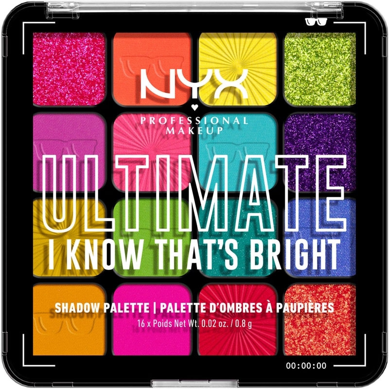 16-Shade Eyeshadow Palette, I Know That's Bright