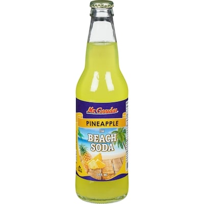 Mr Goudas Beach Soda Pineapple 355 ml, $0.42/100ml