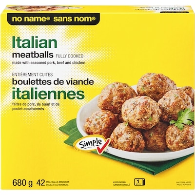 Sans Nom Boulettes de viande italiennes 680 g, 1,62 $/100g
