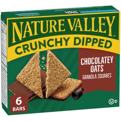 Nature Valley Crunchy Dipped Granola Squares Chocolatey Oats 132 g, $3.02/100g