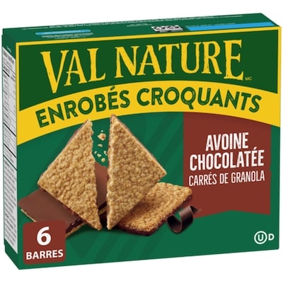 Nature Valley Enrobés croquants carrés de granola avoine chocolatée 132 g, 3,02 $/100g