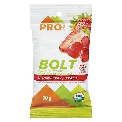 ProBar Bouchées énergisantes biologiques fraise 60 g, 6,65 $/100g